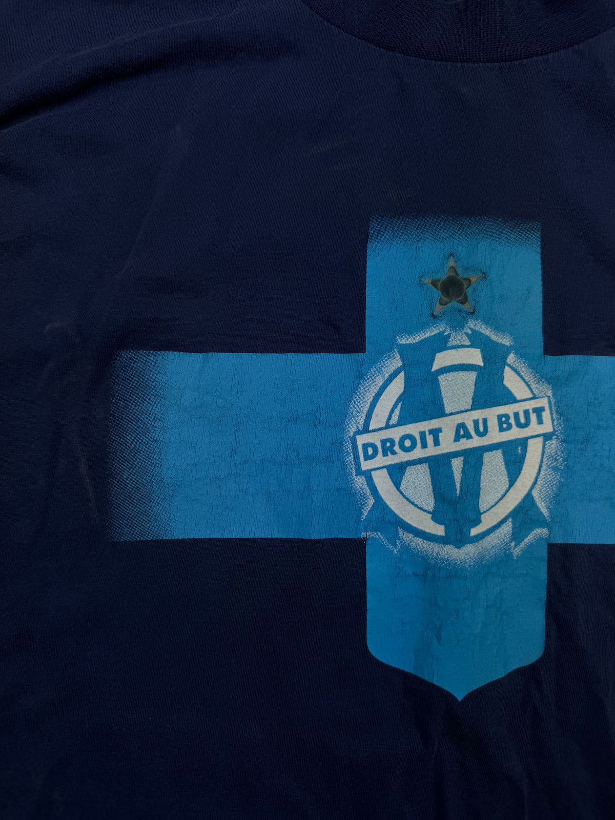 vintage Adidas Olympique Marseille t-shirt {XL}