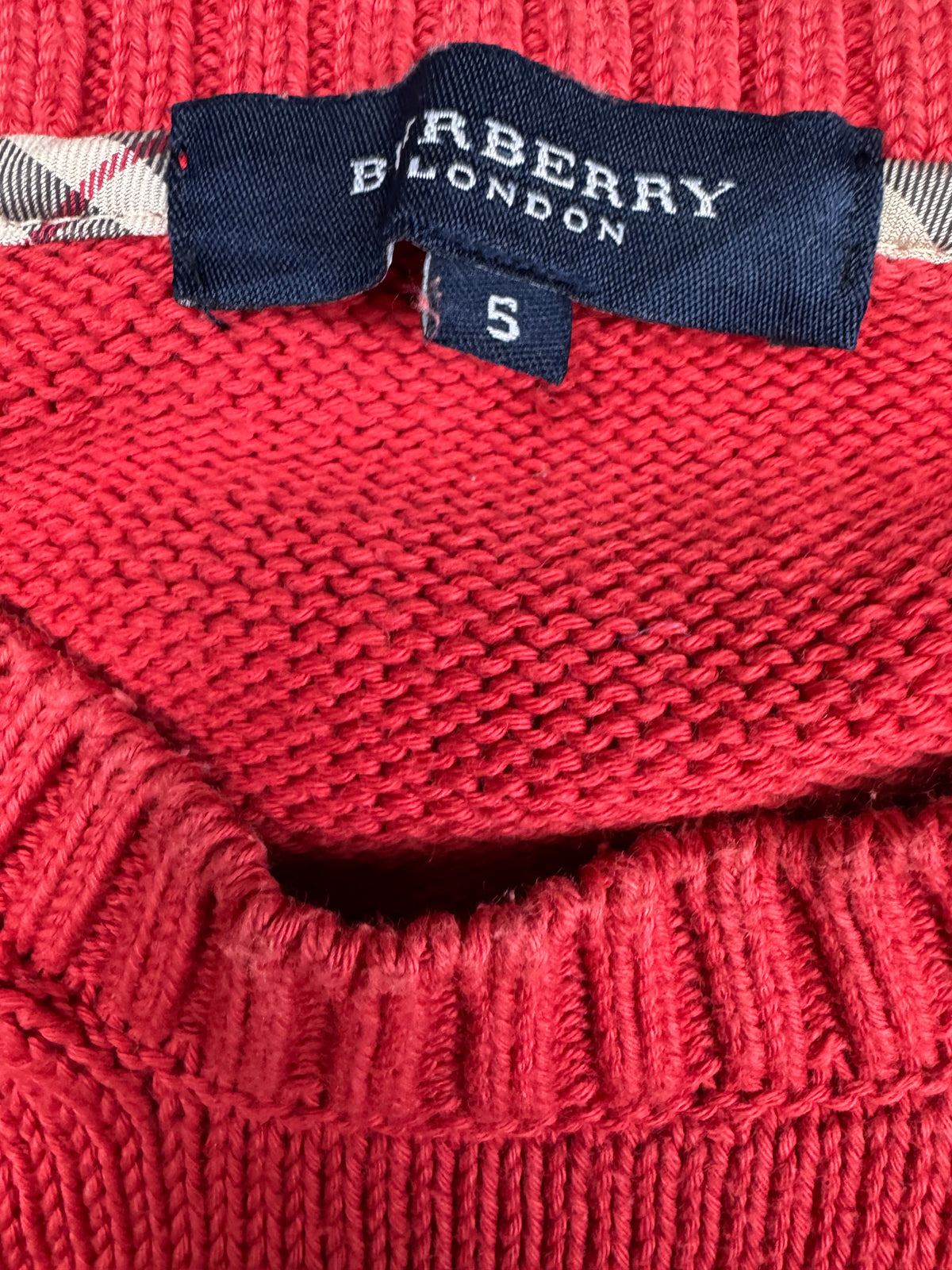 vintage Burberry knittedsweater {L}