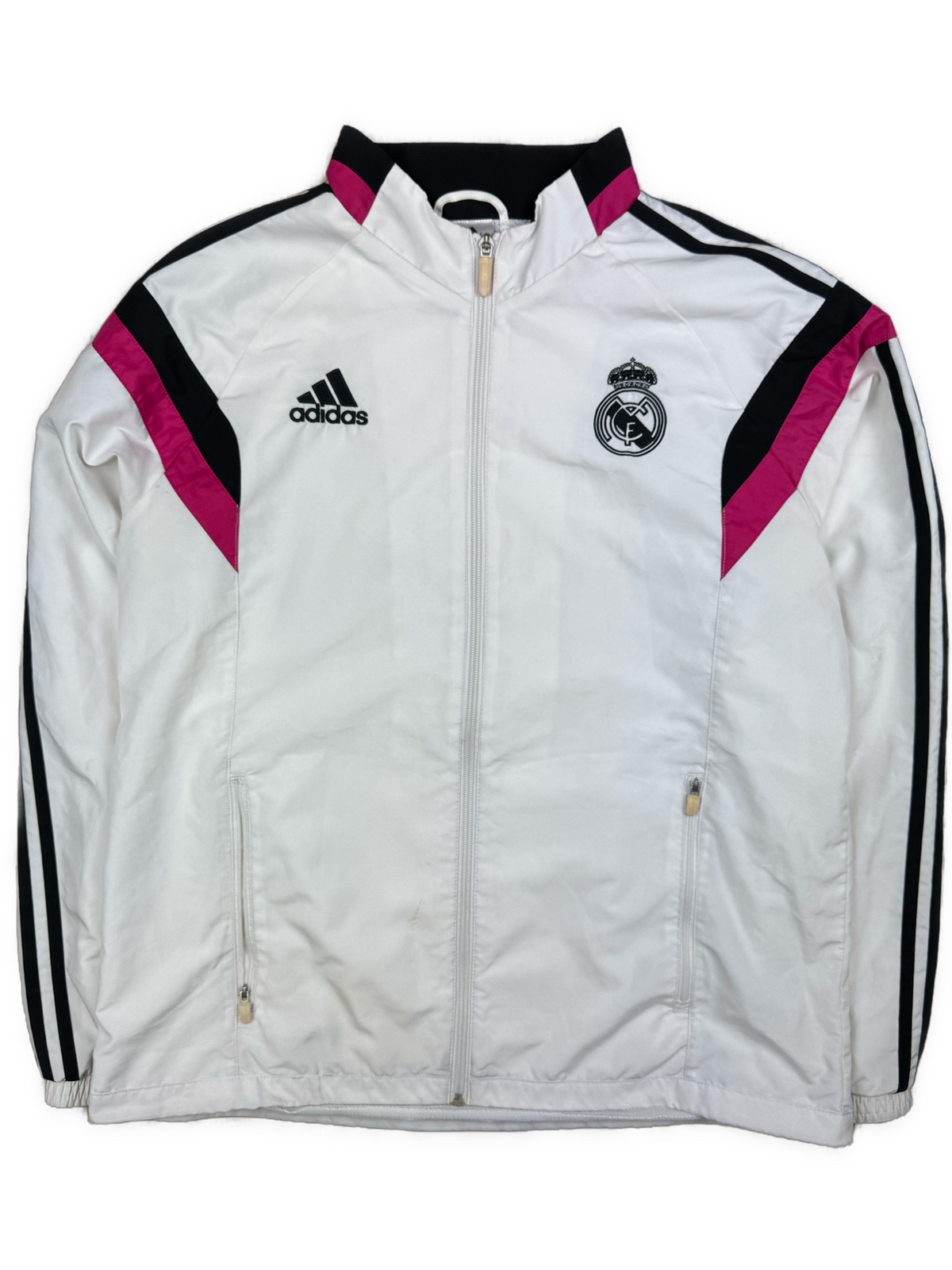 vintage Adidas Real Madrid windbreaker {L}