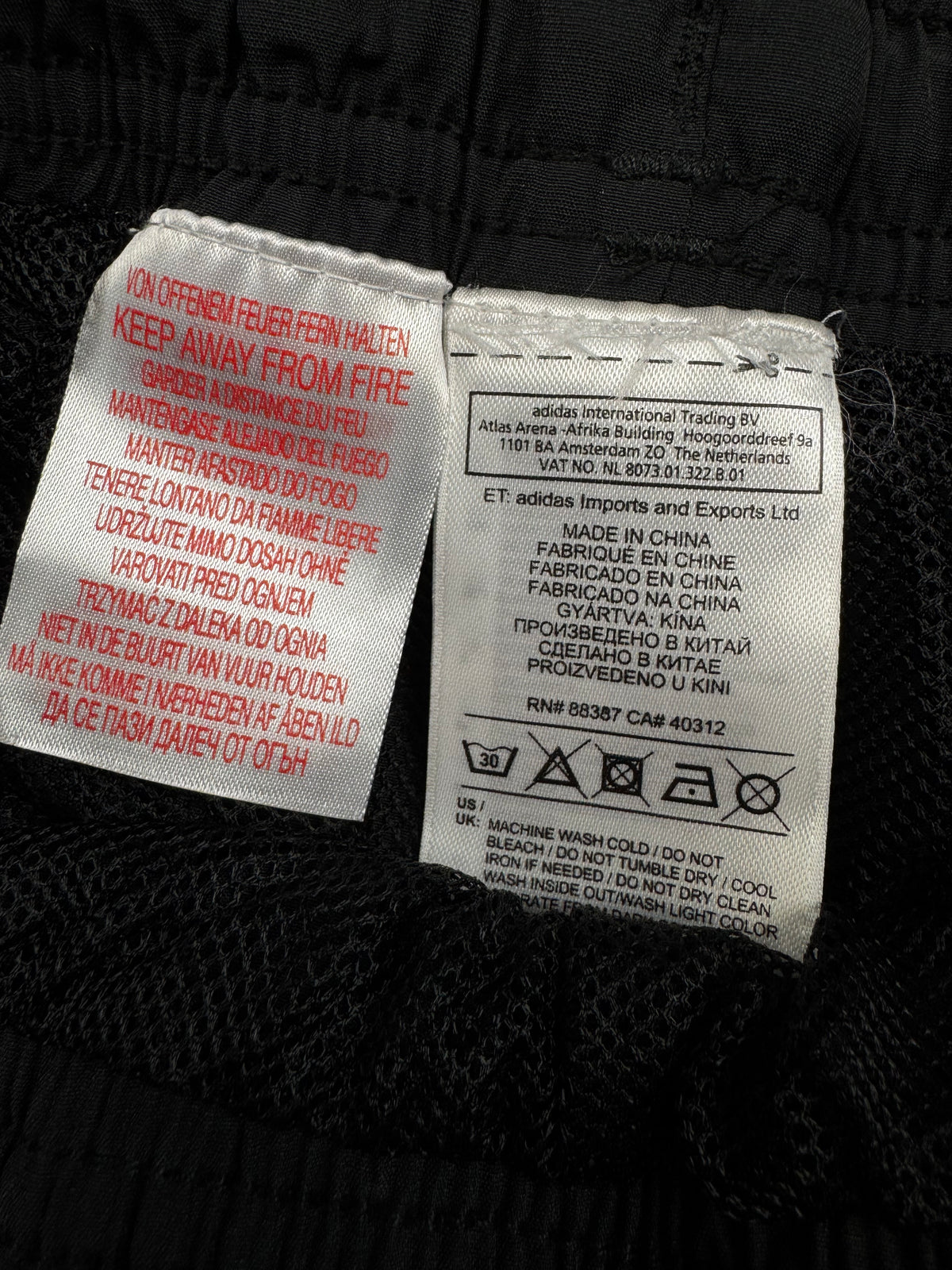vintage Adidas Real Madrid trackpants {S}