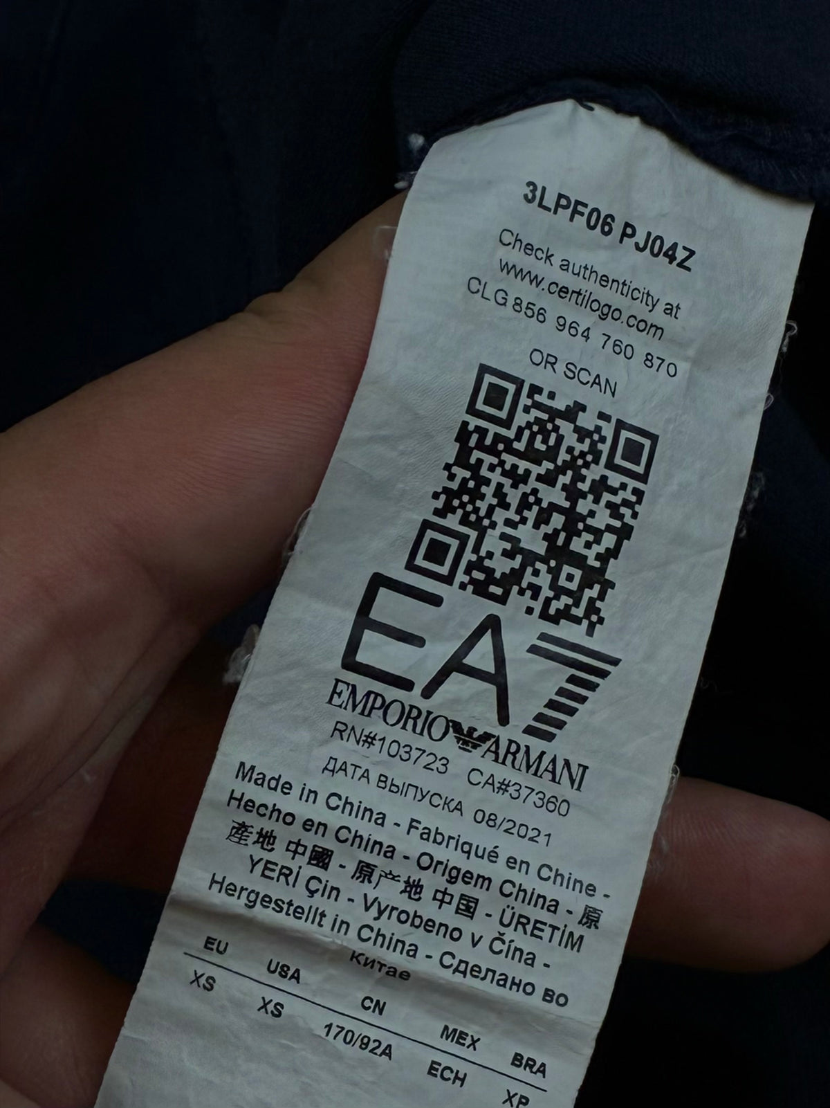 vintage Emporio Armani EA7 polo {S}