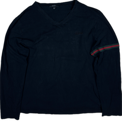 vintage Gucci v-neck longsleeve {L}