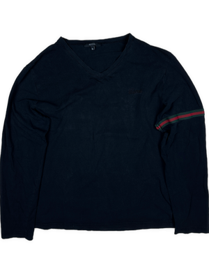 vintage Gucci v-neck longsleeve {L}