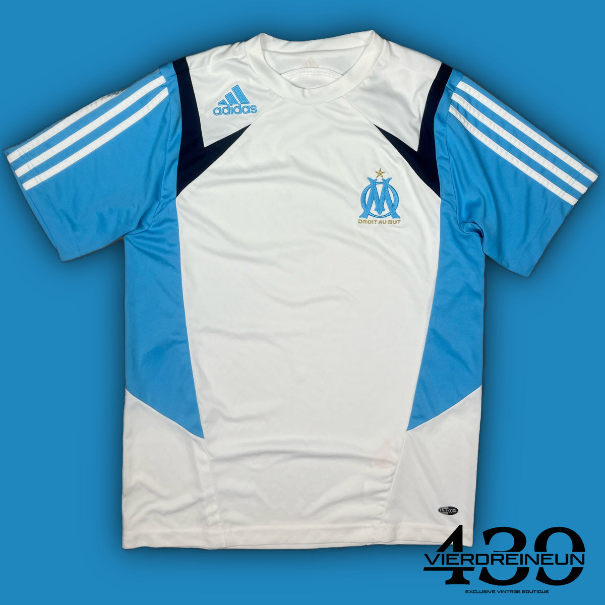 vintage Adidas Olympique Marseille trainingjersey {S}