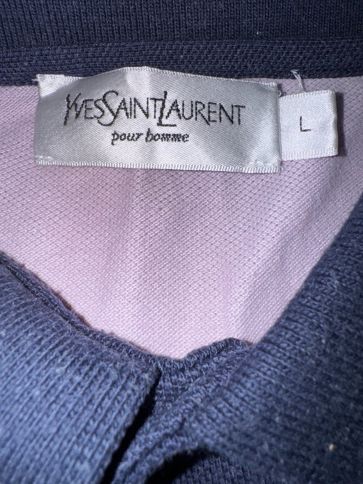 vintage YSL Yves Saint Laurent spellout polo {L}