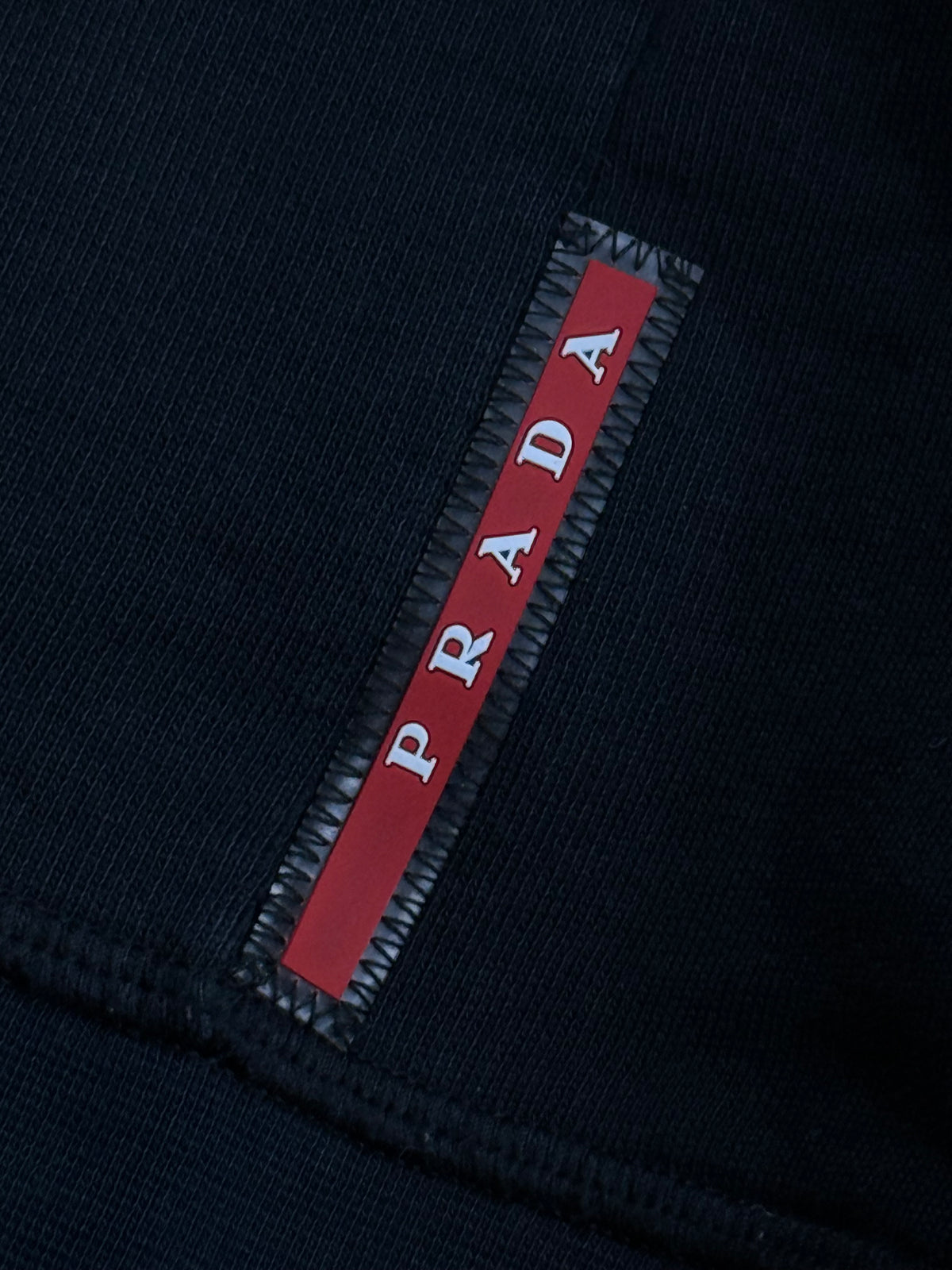 vintage black Prada sweatjacket