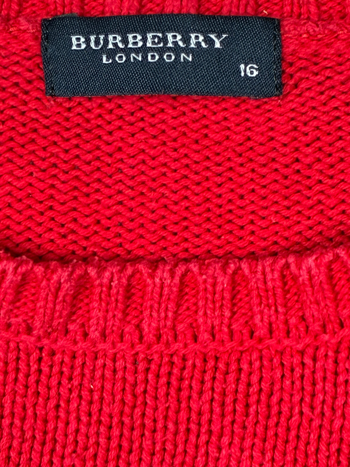 vintage Burberry knittedsweater {S}