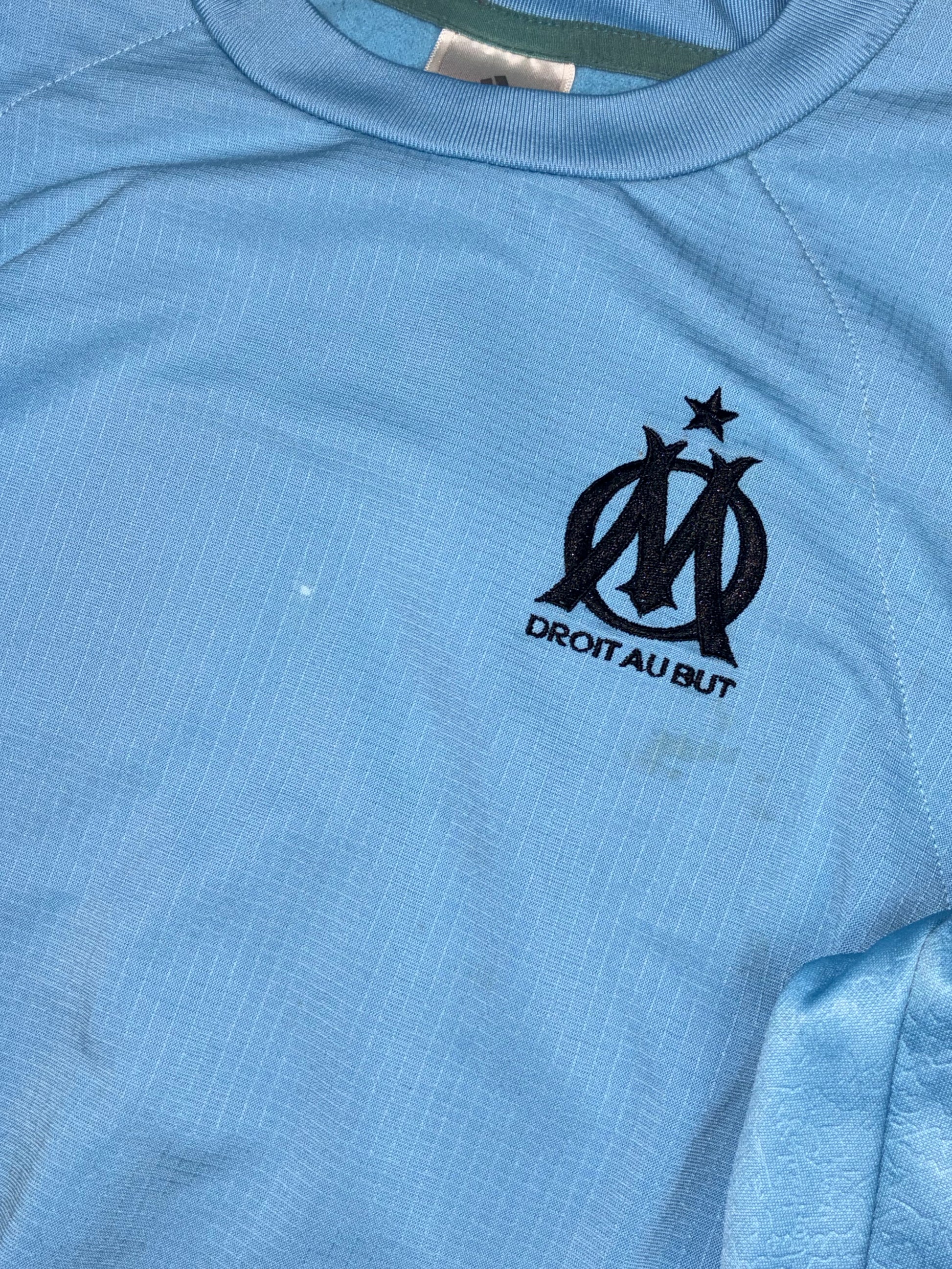 vintage babyblue Adidas Olympique Marseille sweater {S}