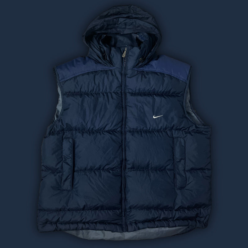 vintage navyblue Nike vest {L}