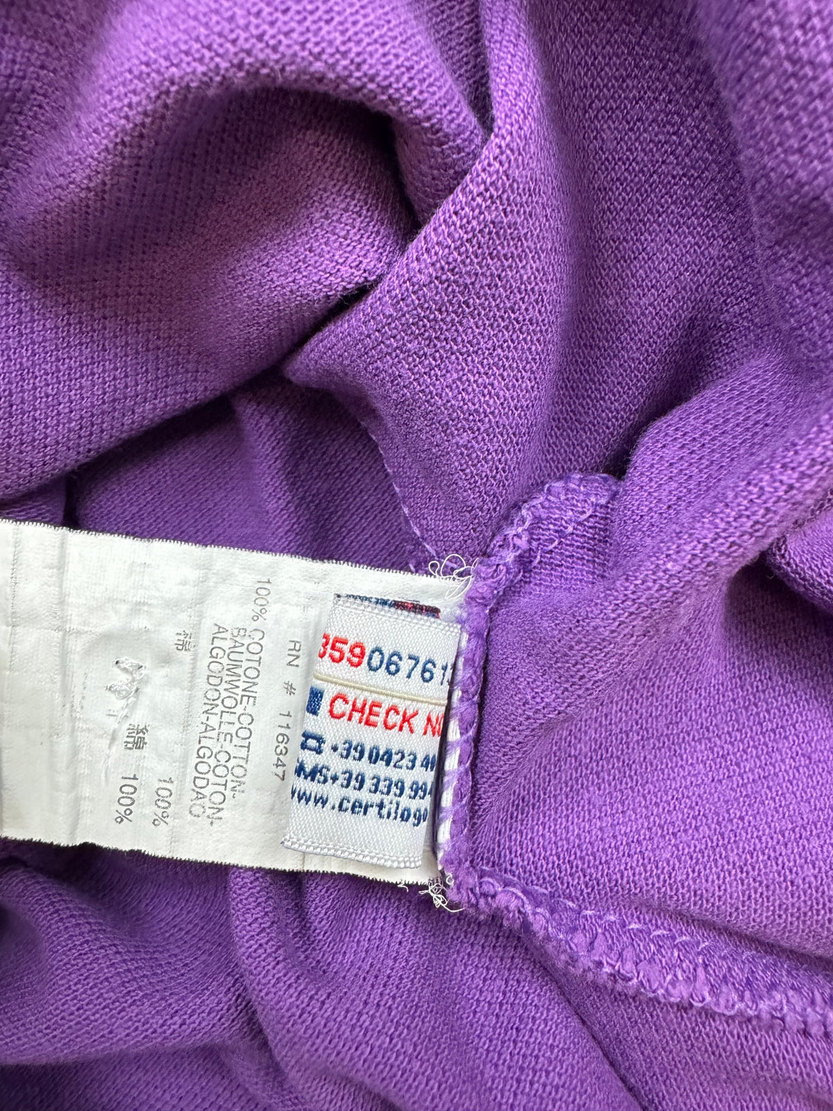 vintage purple Moncler polo {S}