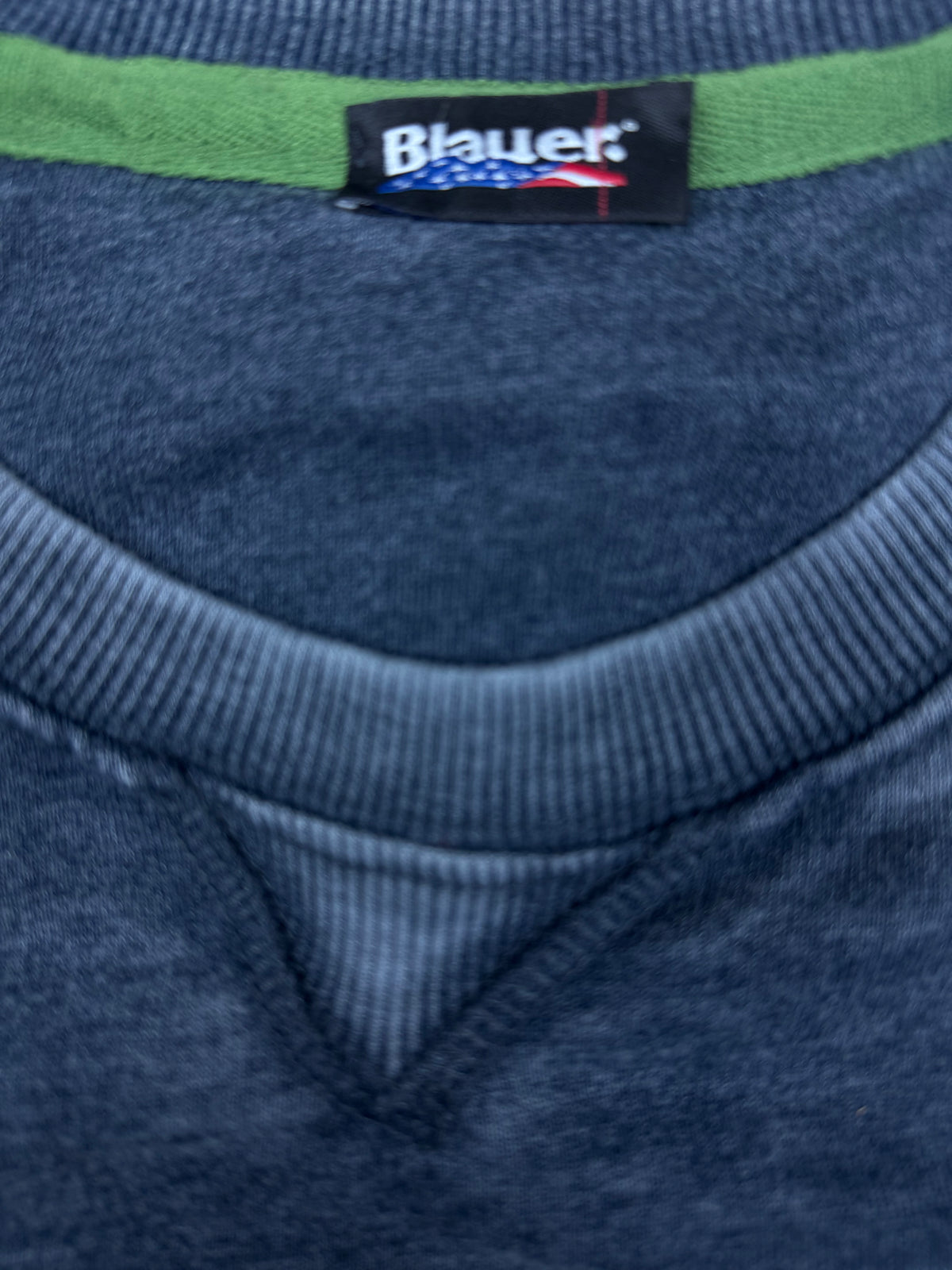 vintage navyblue Blauer sweater {L}