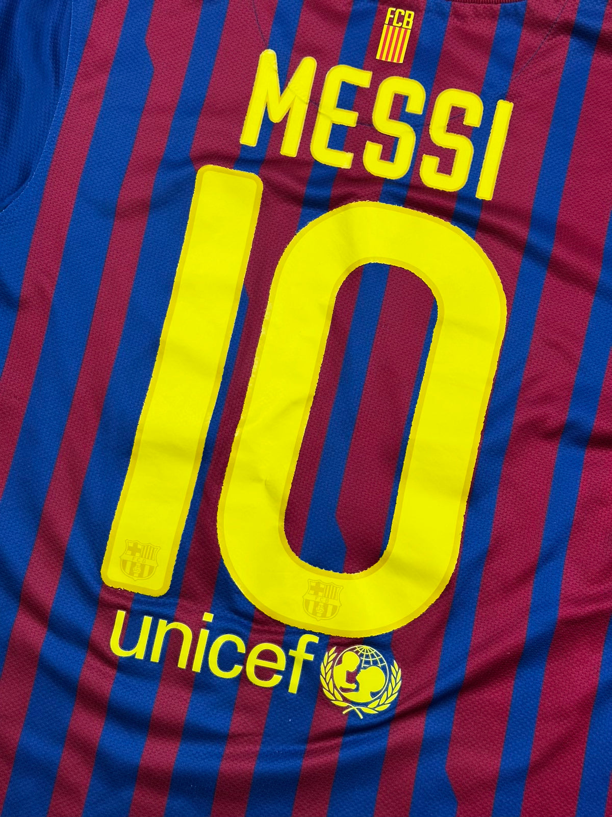 vintage Nike Fc Barcelona MESSI10 home jersey {S}