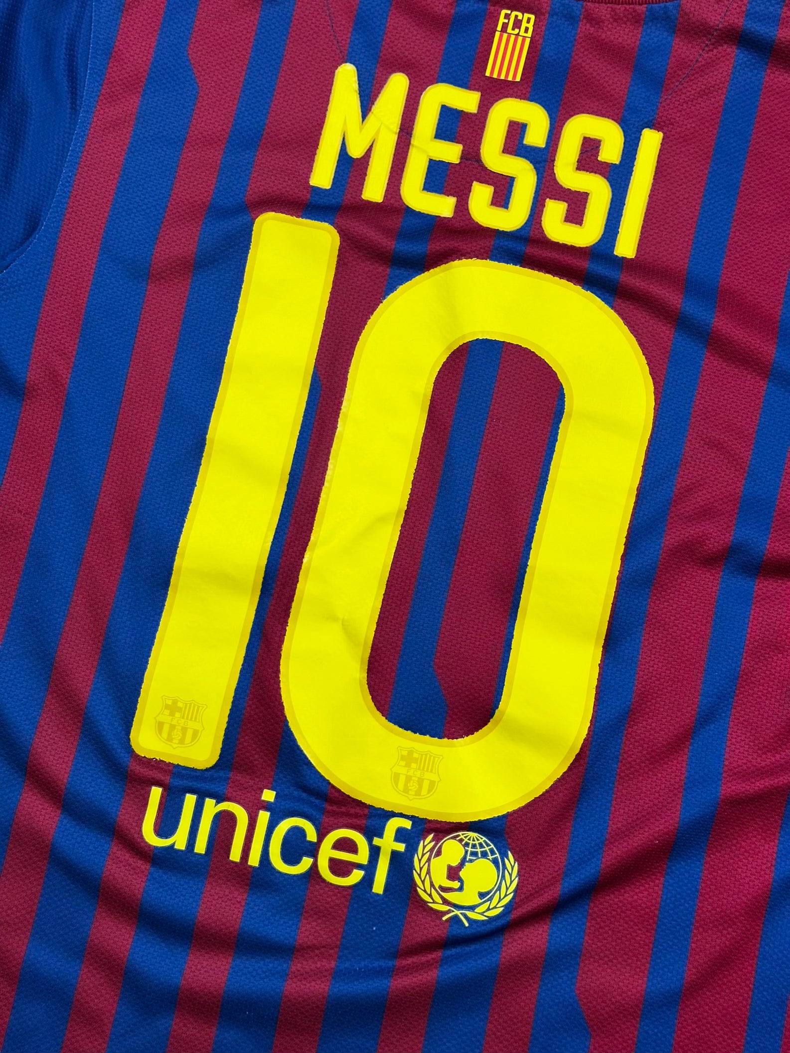 vintage Nike Fc Barcelona MESSI10 home jersey {S}