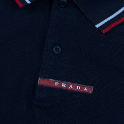 vintage black Prada polo {L}