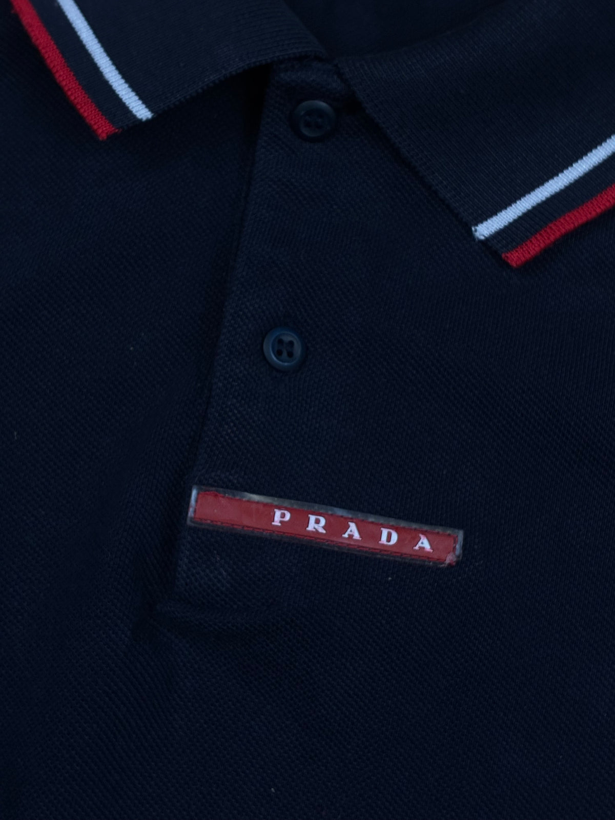 vintage black Prada polo {L}
