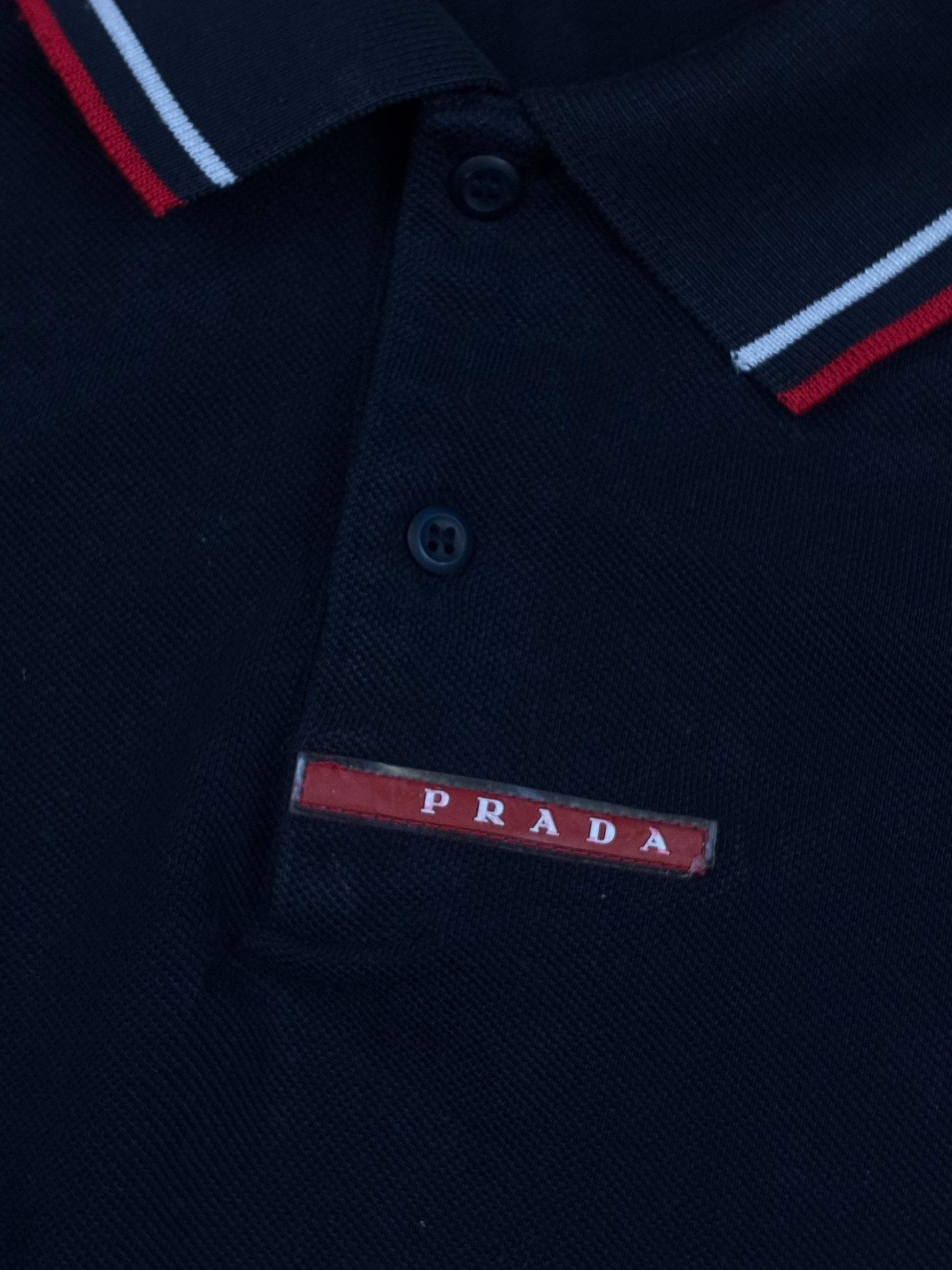 vintage black Prada polo {L}