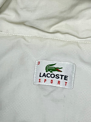 white Lacoste windbreaker {L}