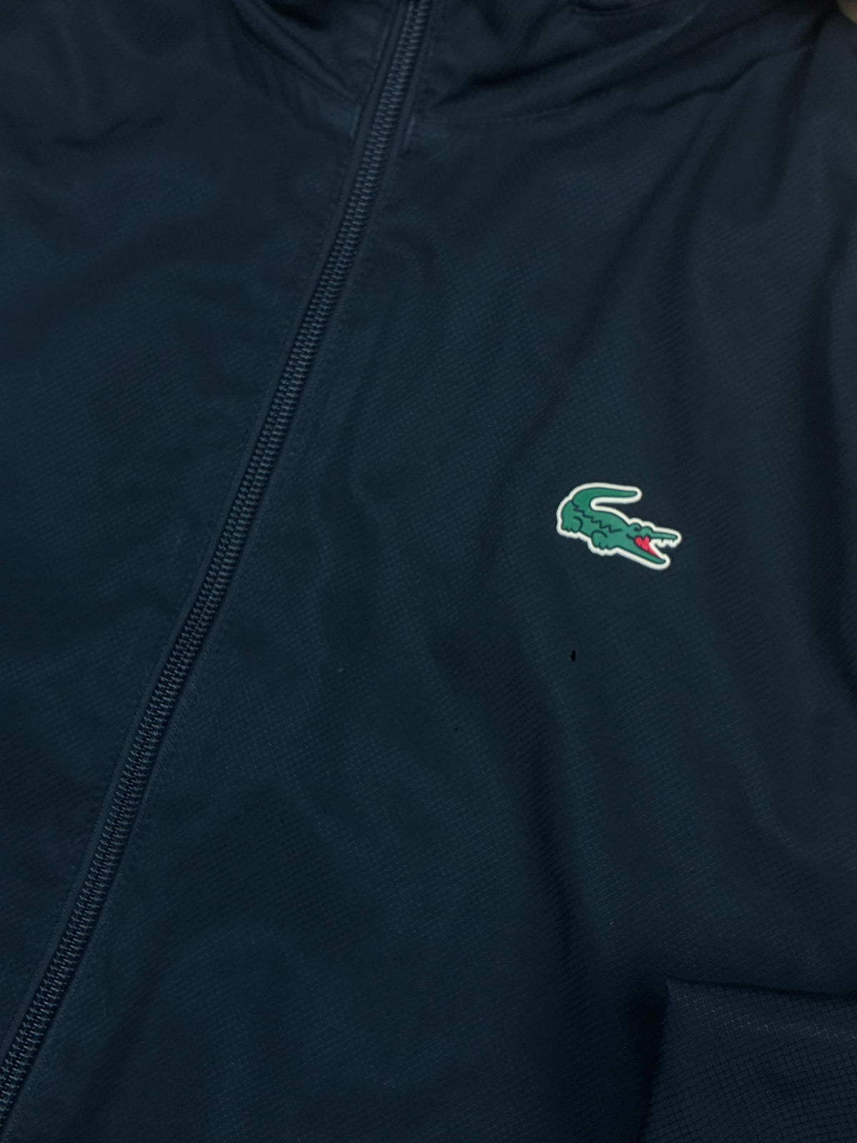 black Lacoste windbreaker {XS}