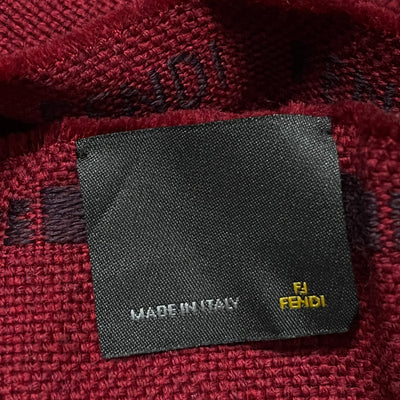 vintage red Fendi scarf