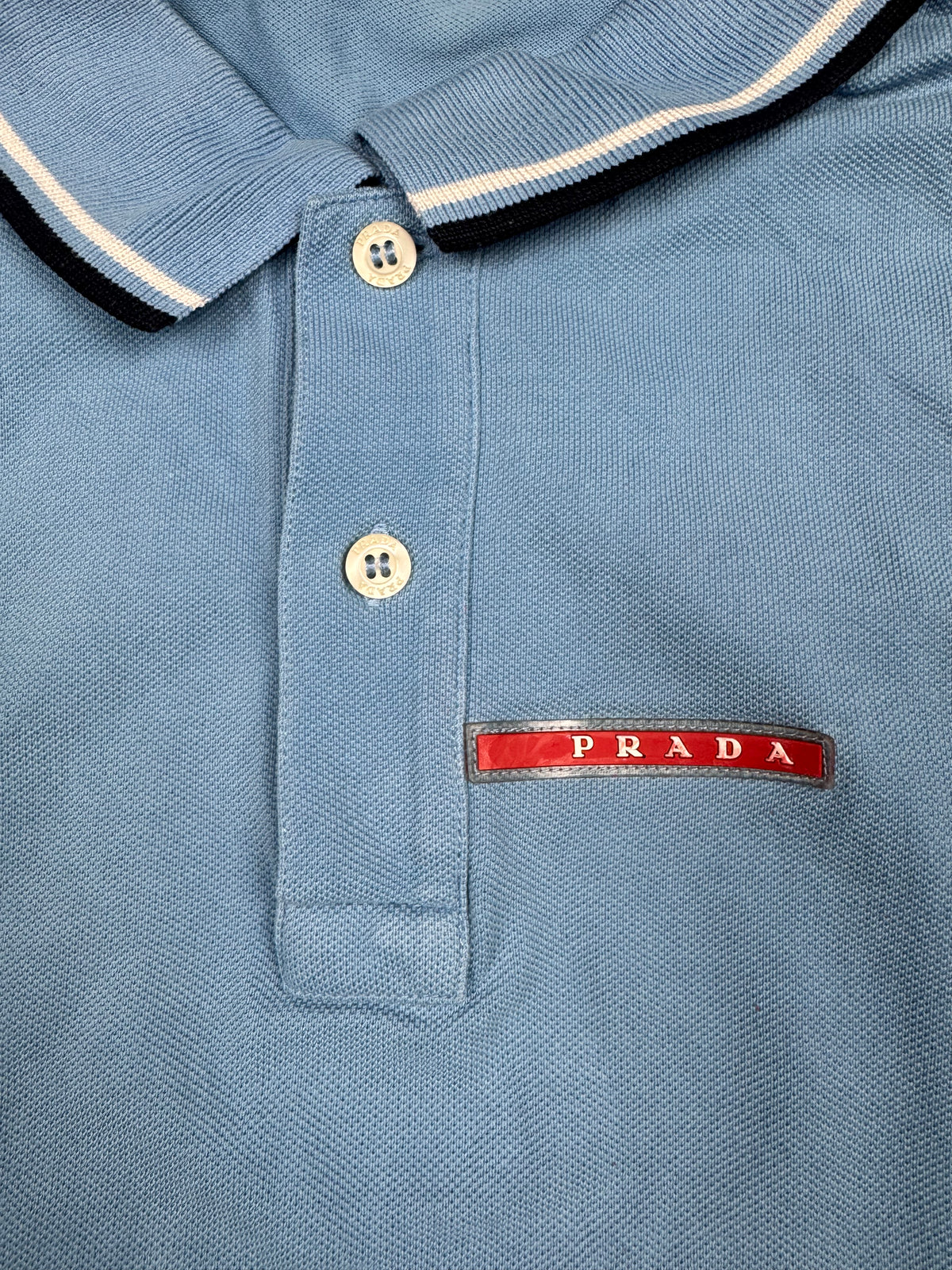 vintage babyblue Prada polo {XL}