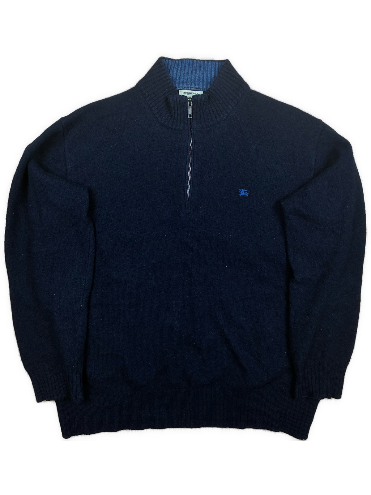 vintage Burberry quarter zip {M}