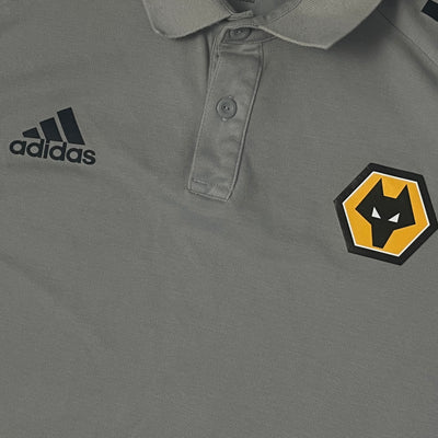 grey Adidas Wolverhampton Wanderers polo {M}