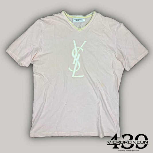 vintage pink YSL Yves Saint Laurent t-shirt {S}