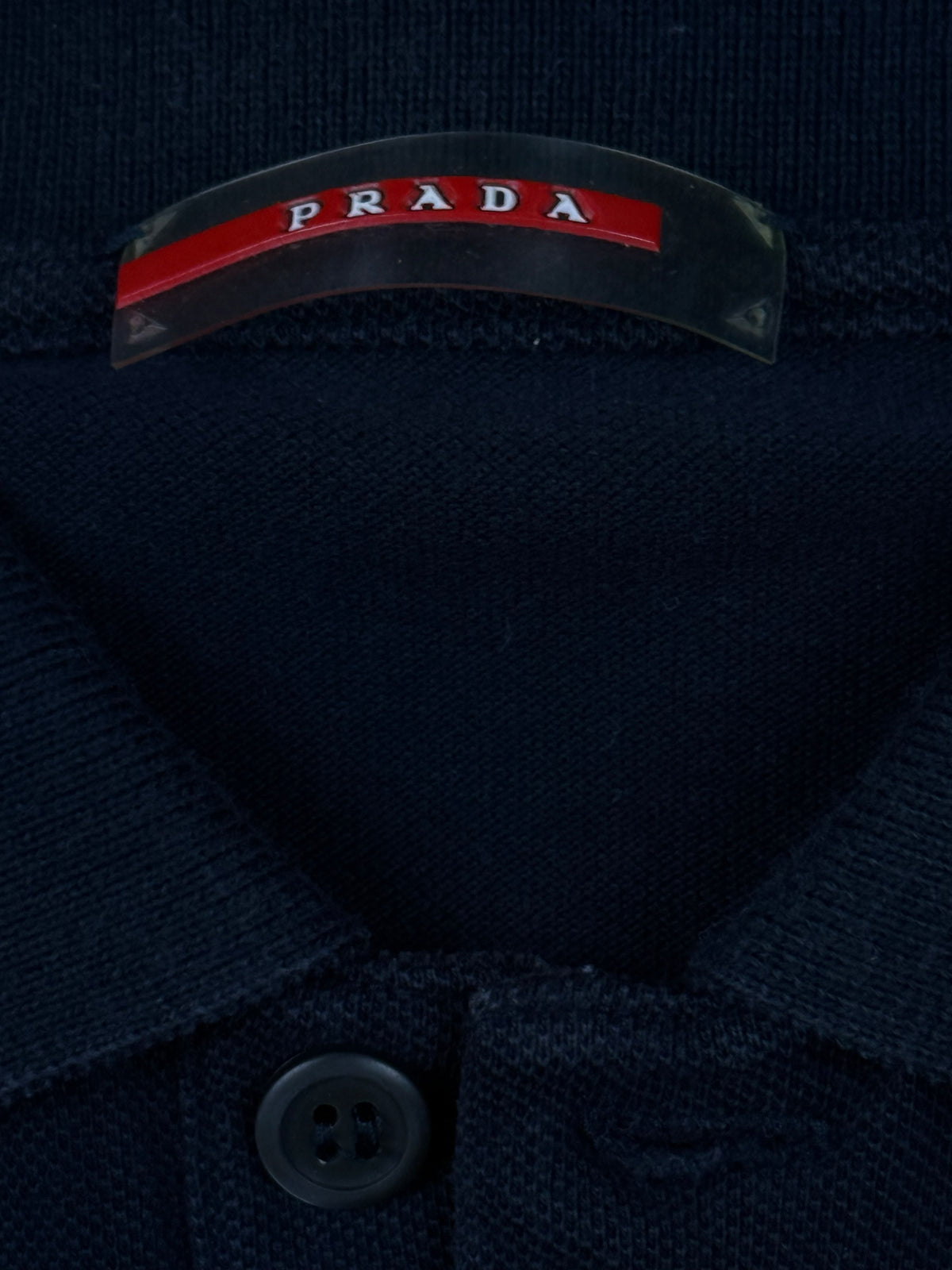 vintage black Prada polo