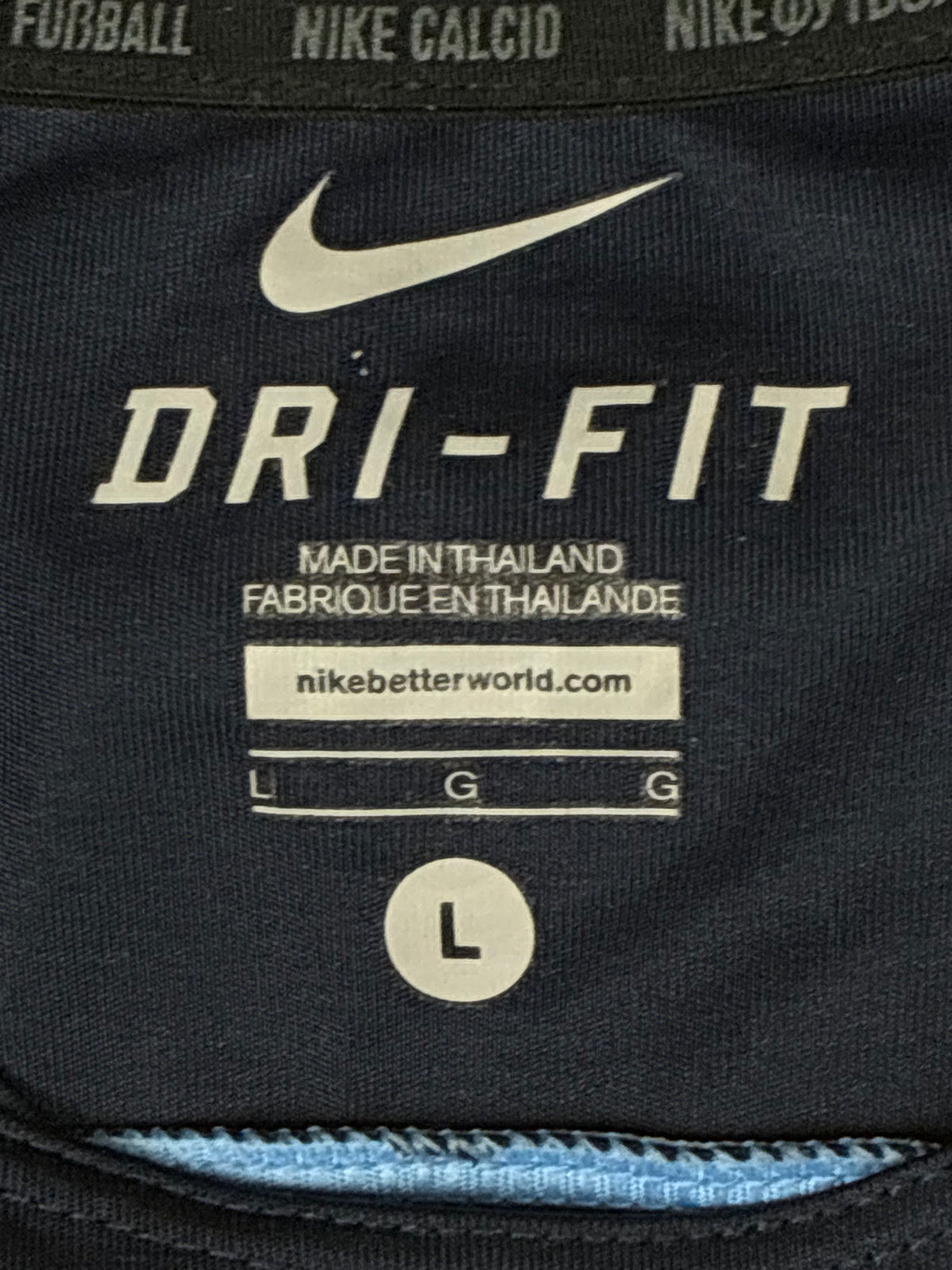 vintage Nike Manchester City trainingjersey {L}