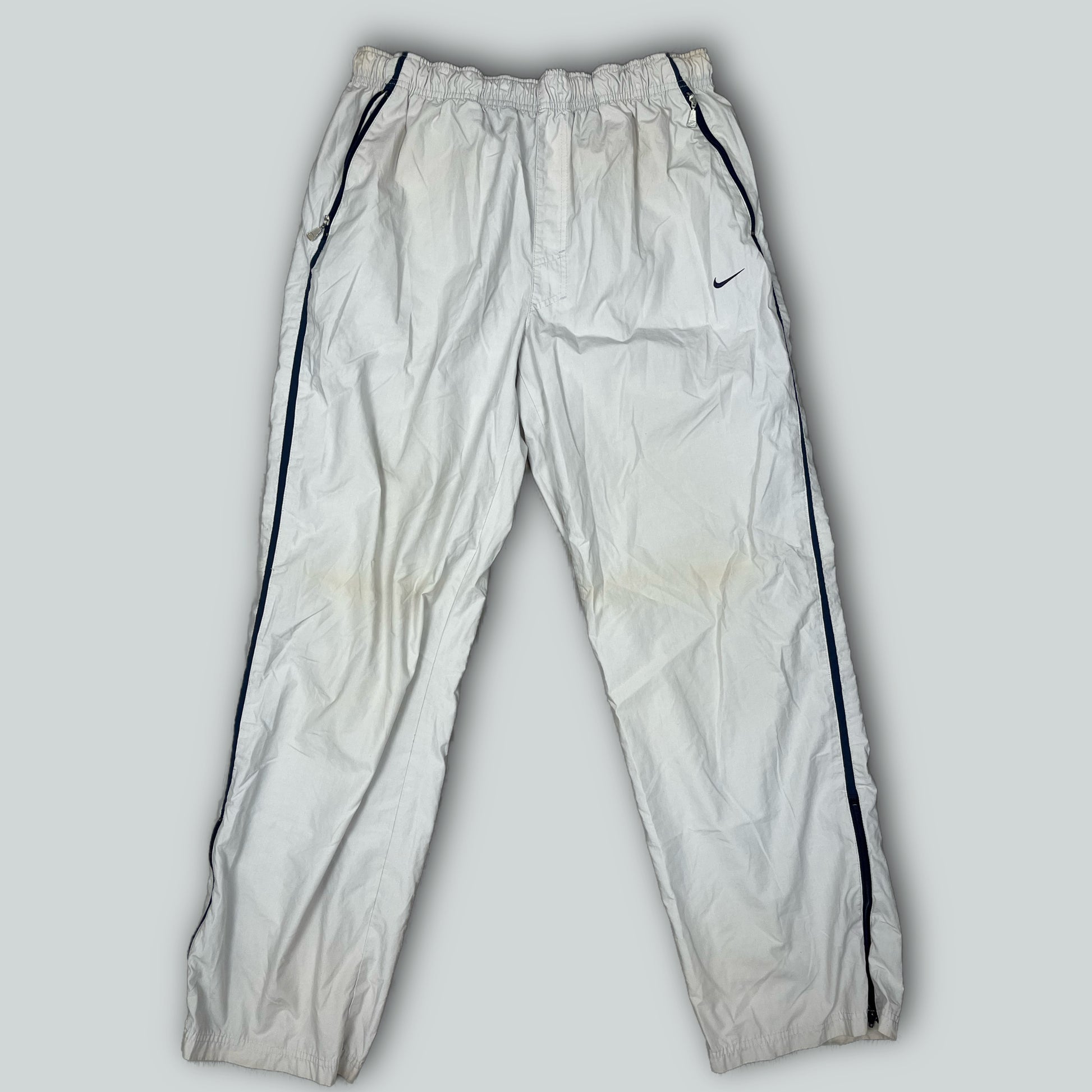 vintage white Nike trackpants {XL}