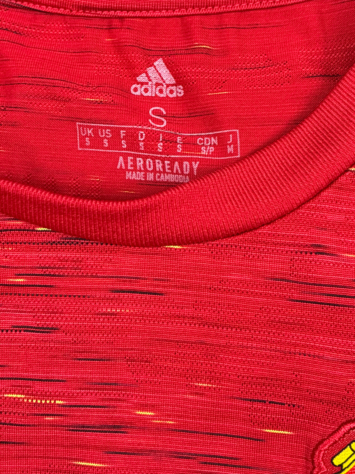red Adidas Manchester United RASHFORD10 home jersey {S}