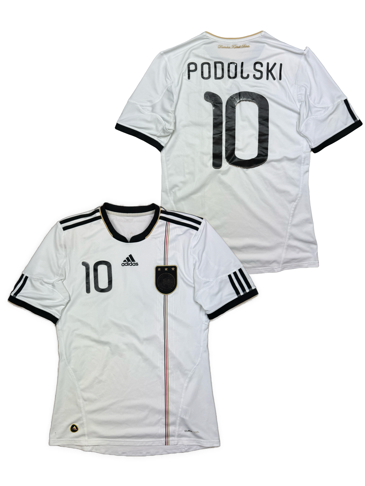 vintage Adidas PODOLSKI10 home jersey {M}