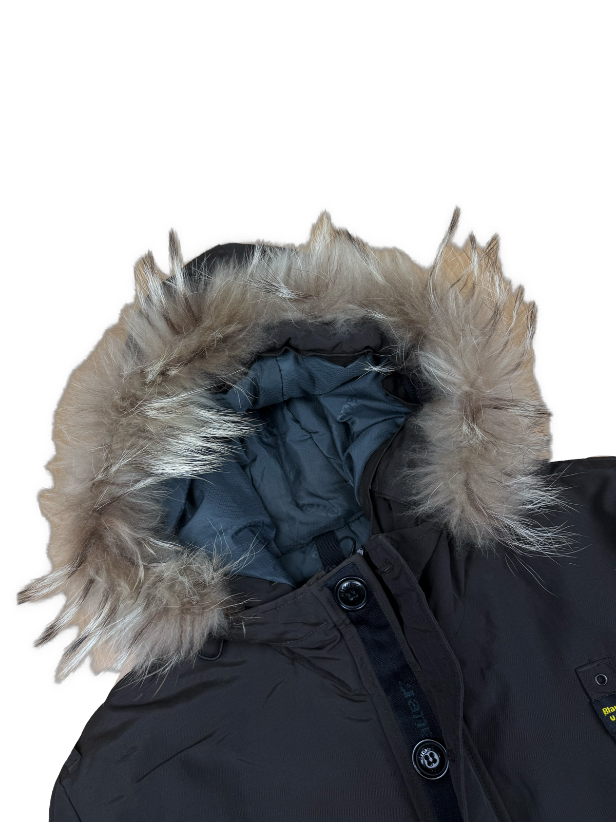 vintage Blauer bomber winterjacket (real fur) {L}