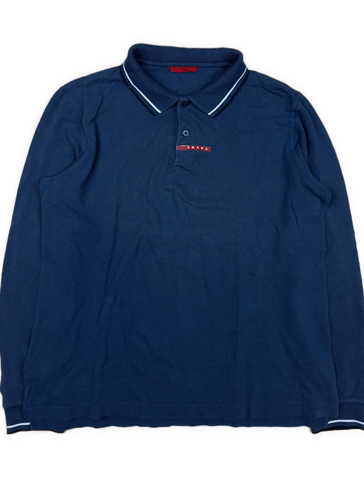 vintage navyblue Prada polo long {M}