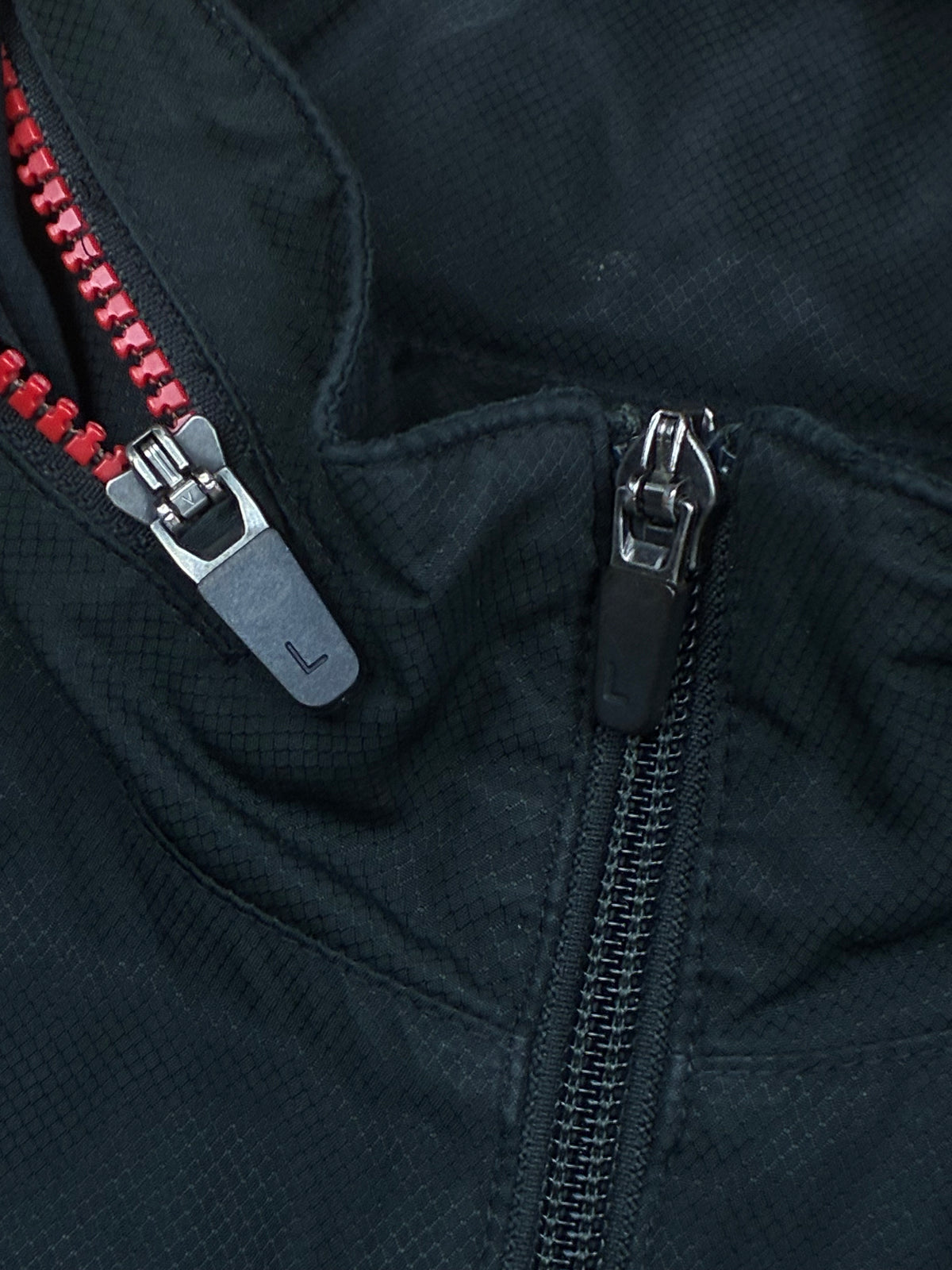 black Lacoste windbreaker {XS}