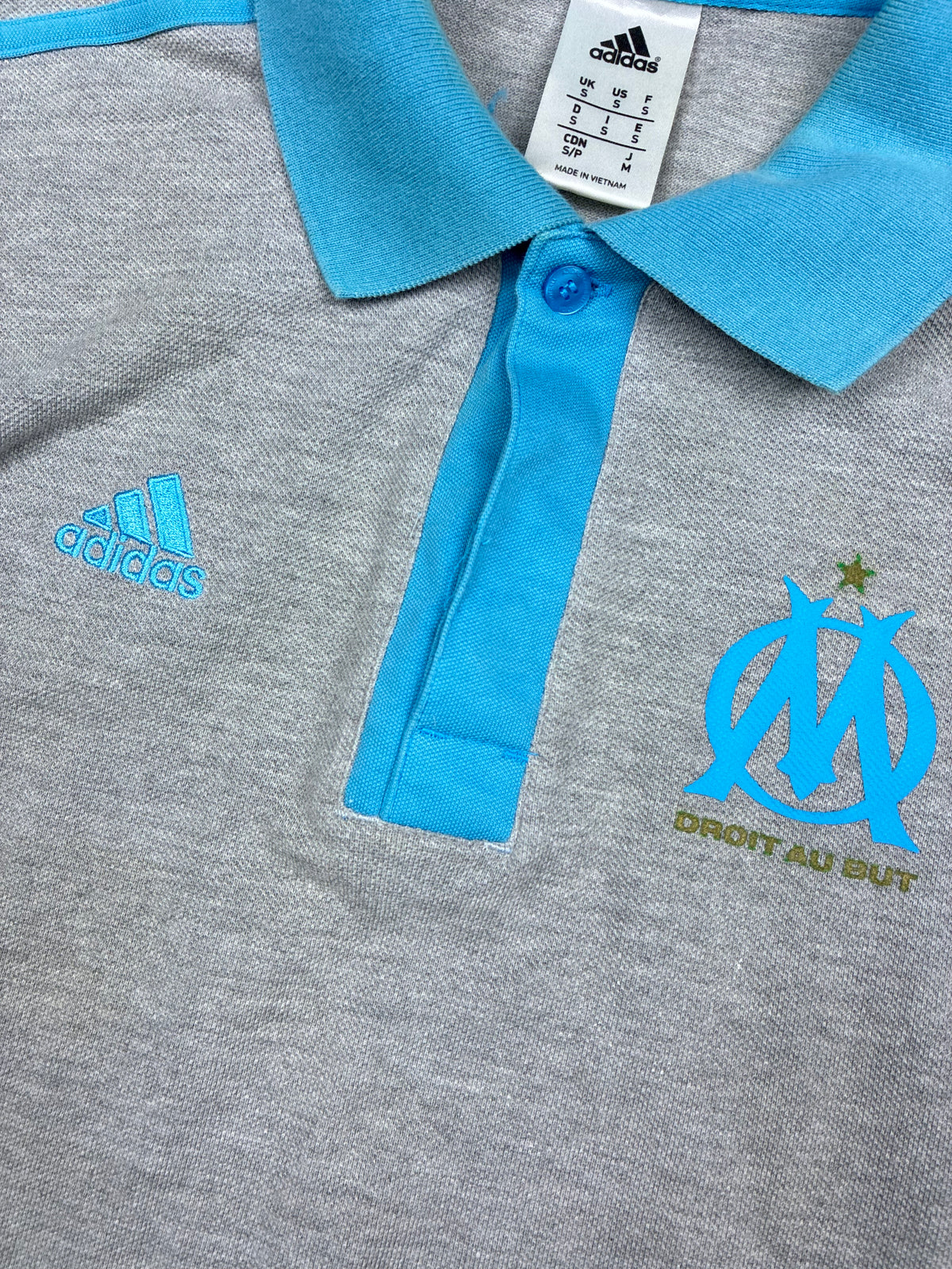 vintage Adidas Olympique Marseille polo {S}