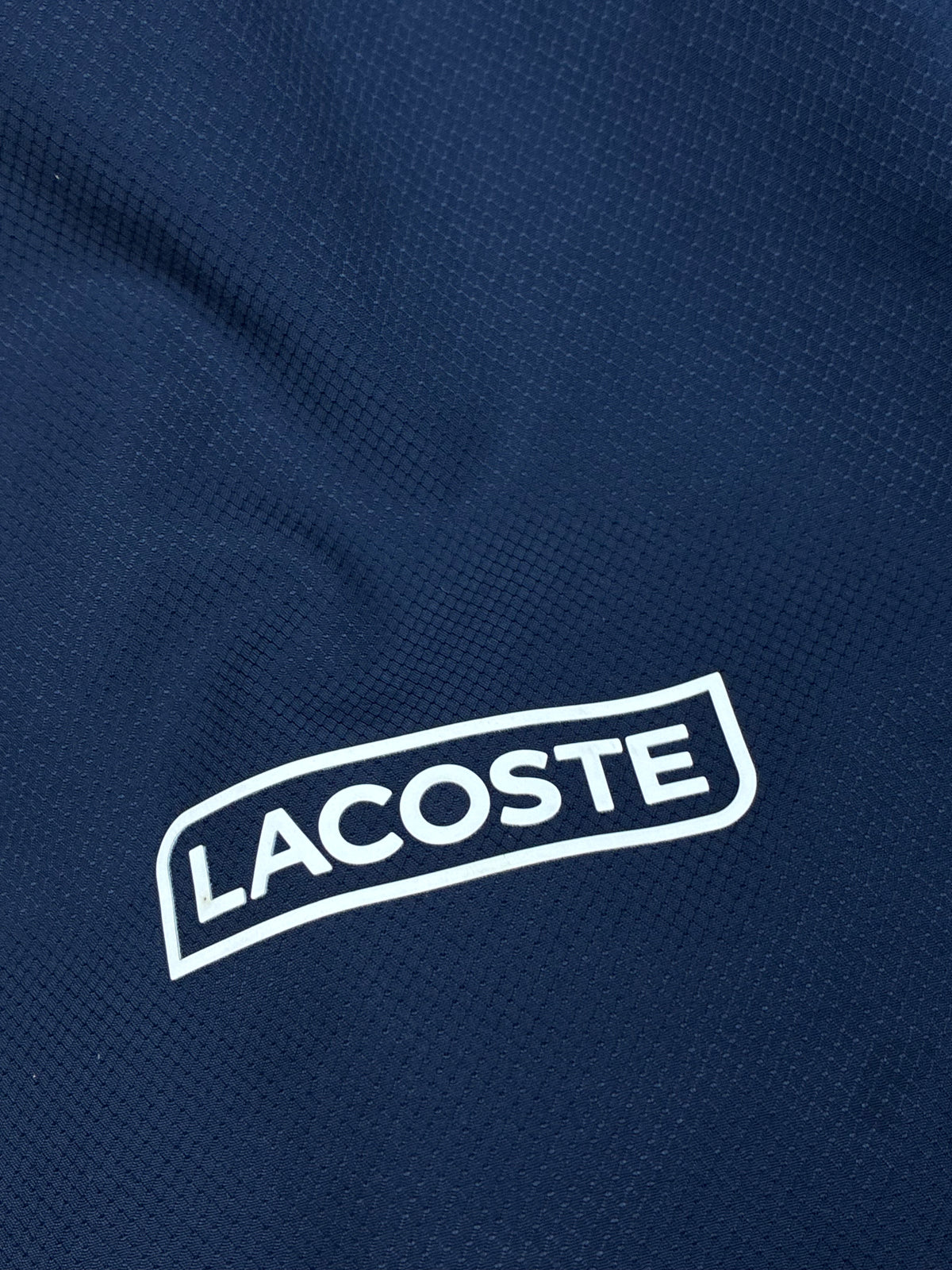 navyblue Lacoste windbreaker {S}