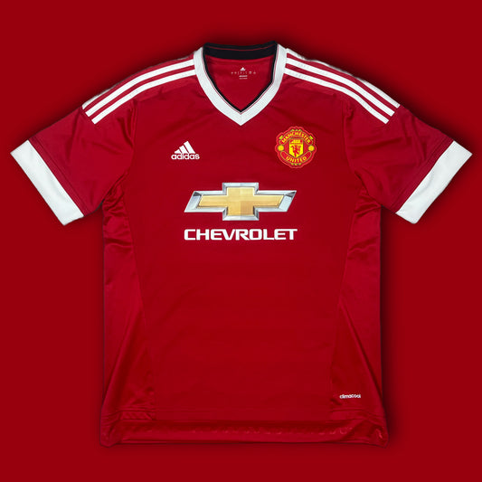 red Adidas Manchester United 2015-2016 home jersey {L}