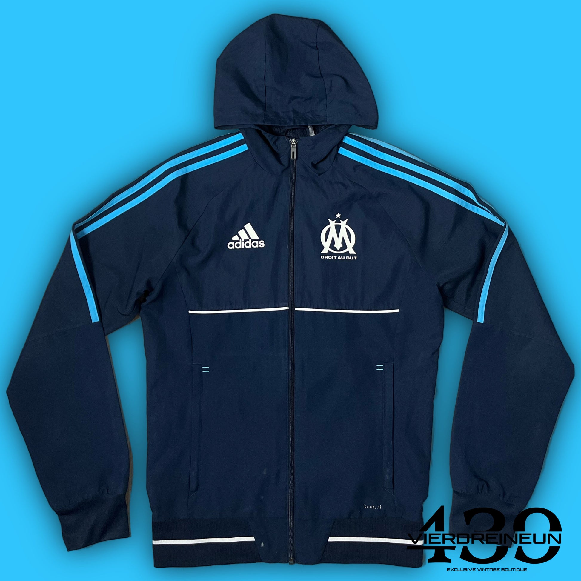 vintage Adidas Olympique Marseille windbreaker {S}