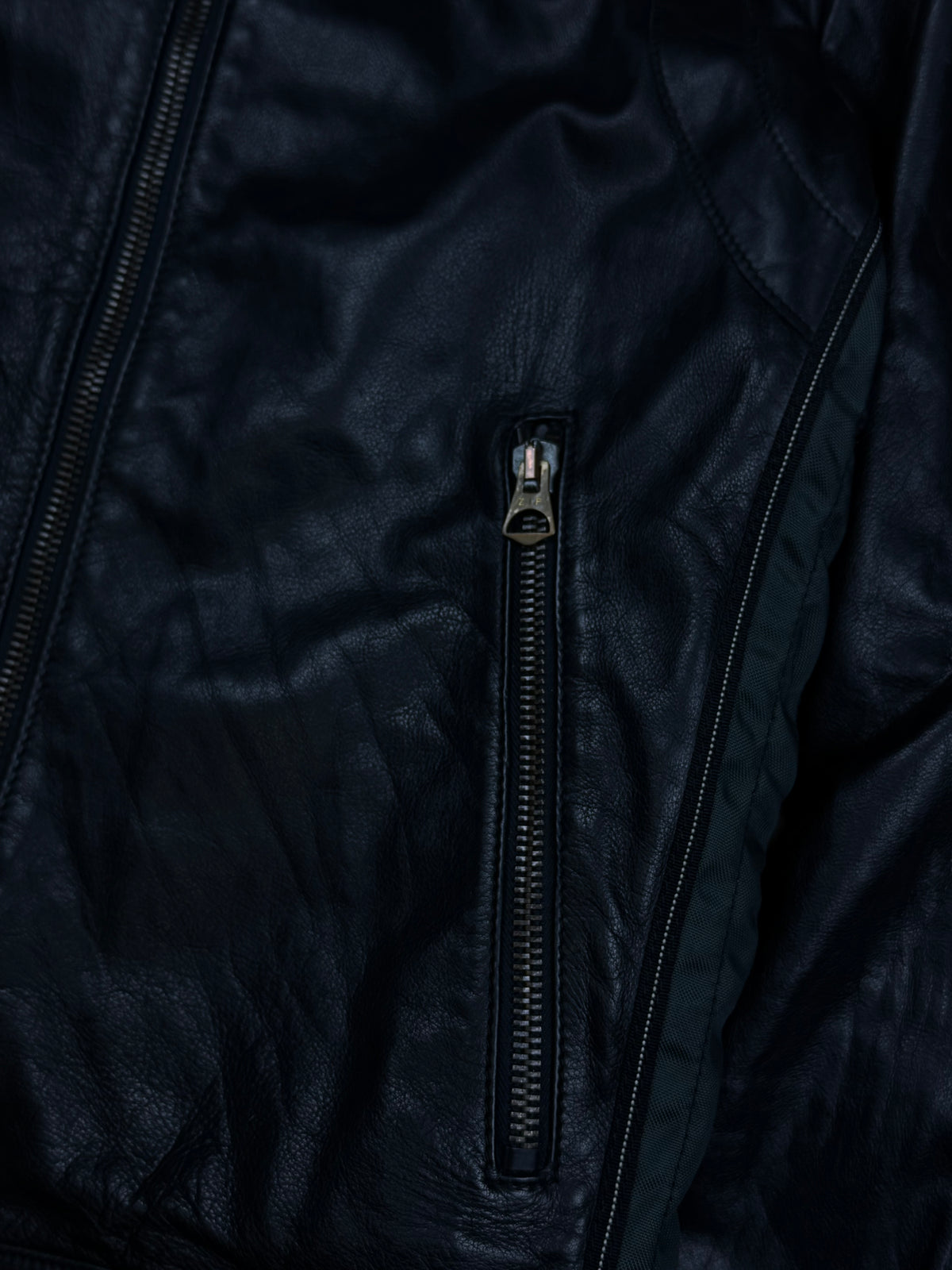 vintage Armani Jeans leatherjacket {L}