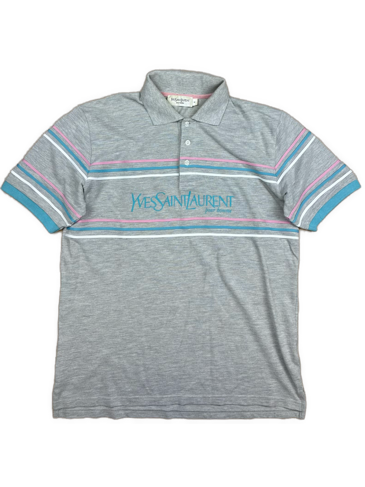 vintage YSL Yves Saint Laurent spellout polo {M}