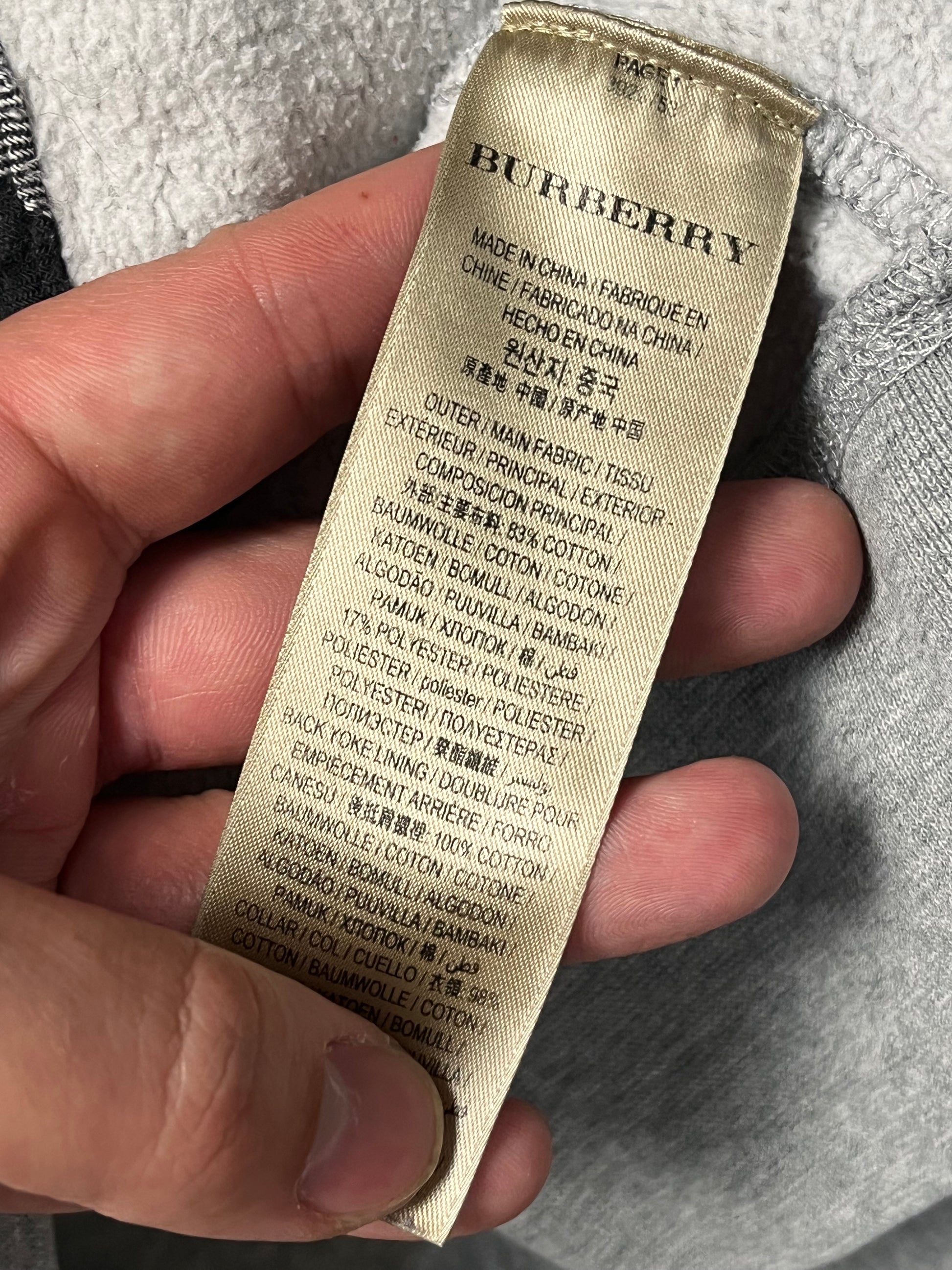 vintage Burberry sweatjacket {L}