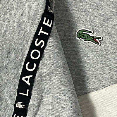 grey/black Lacoste sweatjacket {L}