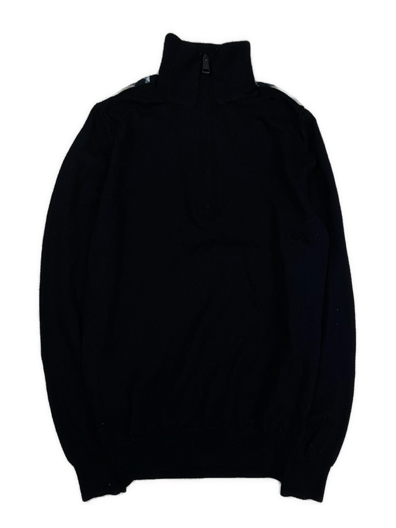 vintage Burberry quarterzip {M}