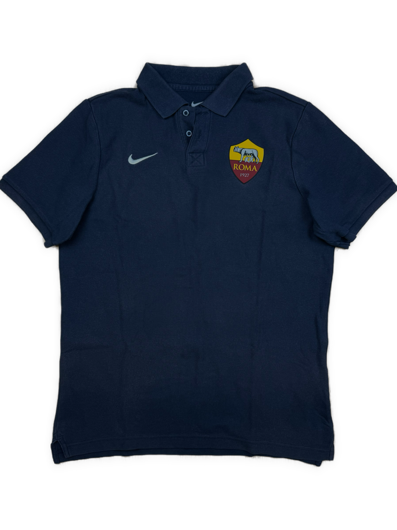 vintage navyblue Nike As Roma polo {S}