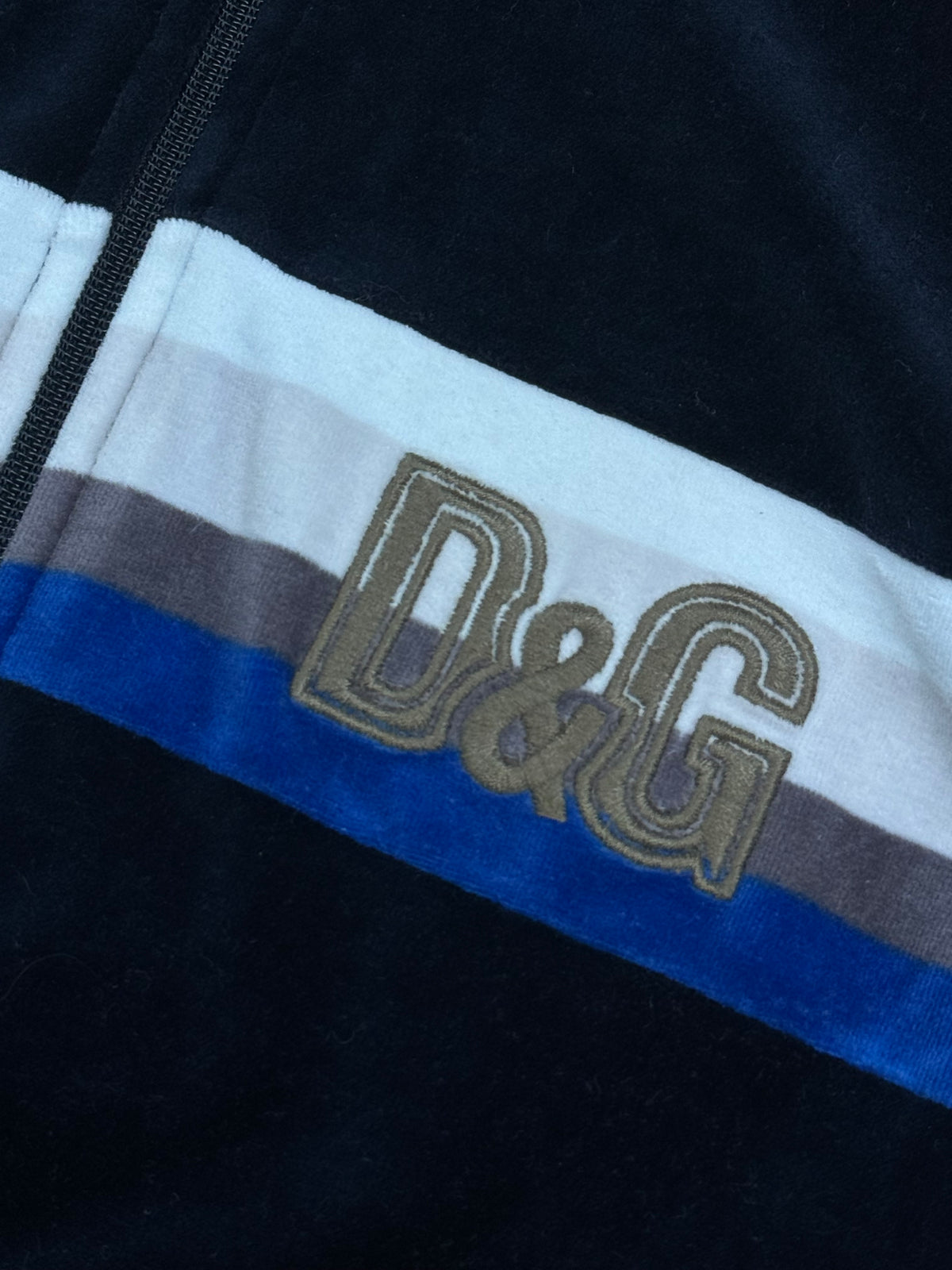 vintage navyblue Dolce & Gabbana velour jacket