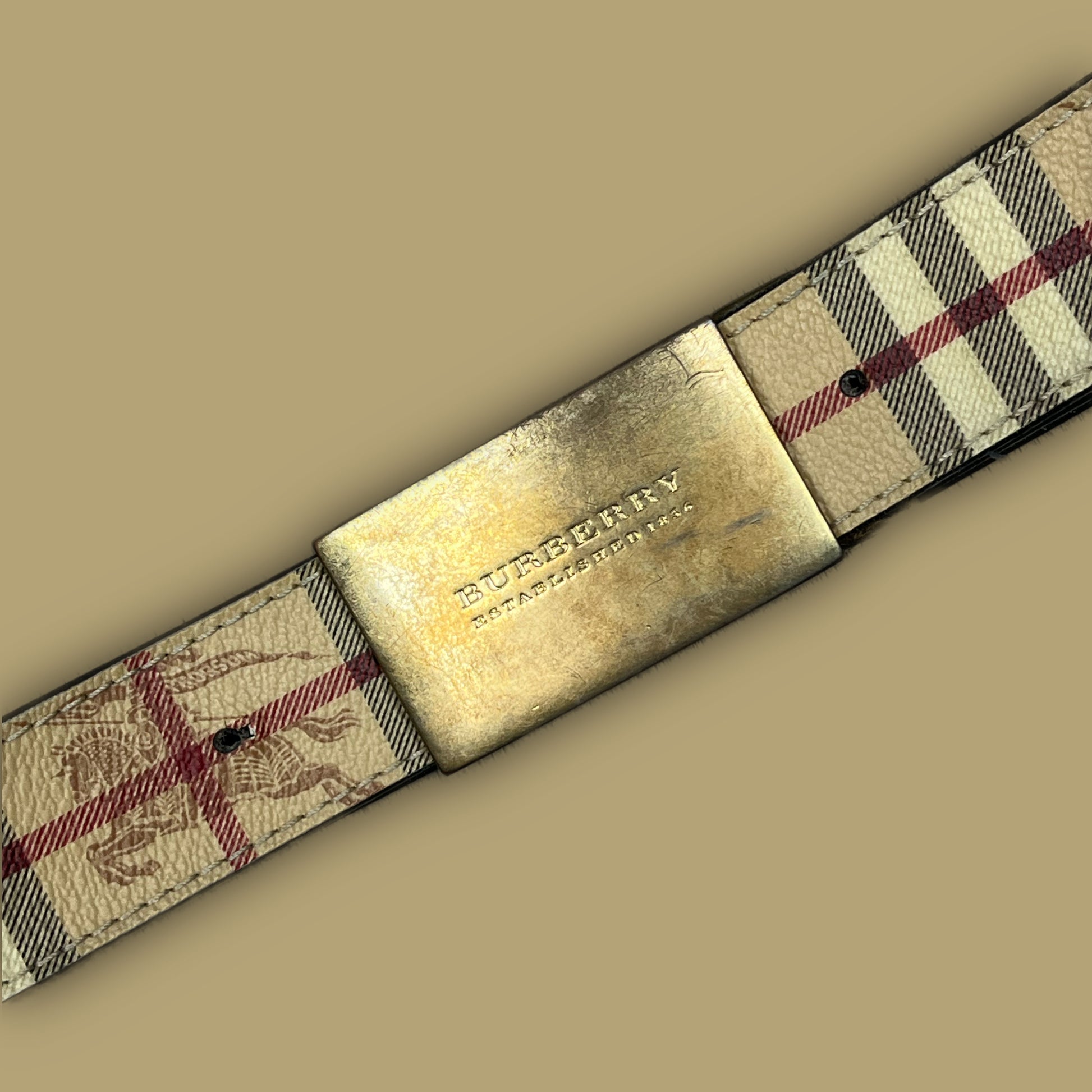 vintage Burberry belt