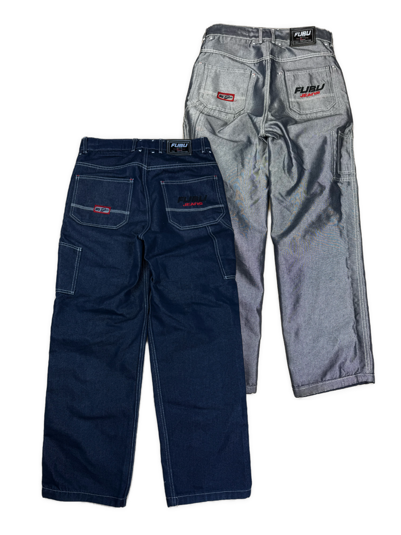 vintage reversible Fubu jeans {S}