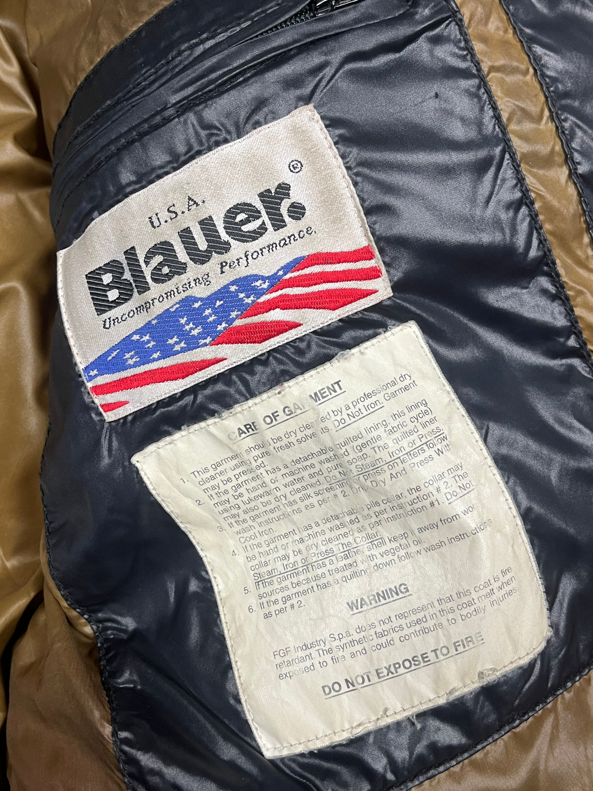 vintage Blauer winterjacket {L}