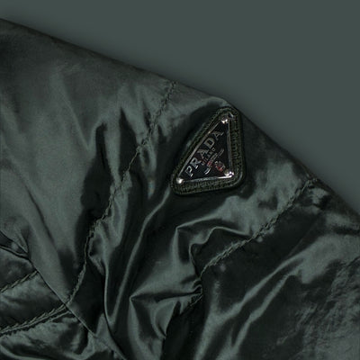 dark green Prada pufferjacket {XS}